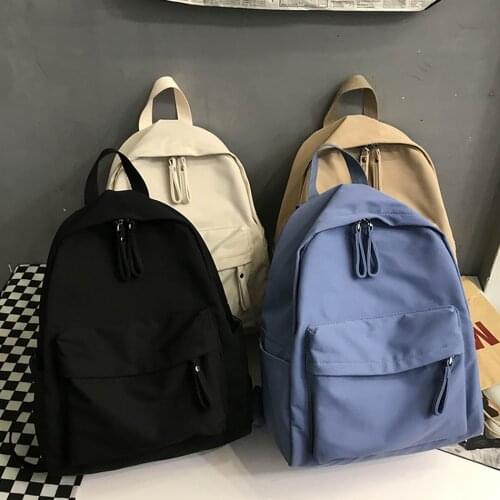 Fashion Canvas Backpack High Qaulity Backpacks for School Teenagers Girls Large Capacity Female Bookbag Simple Travel Bag Pack