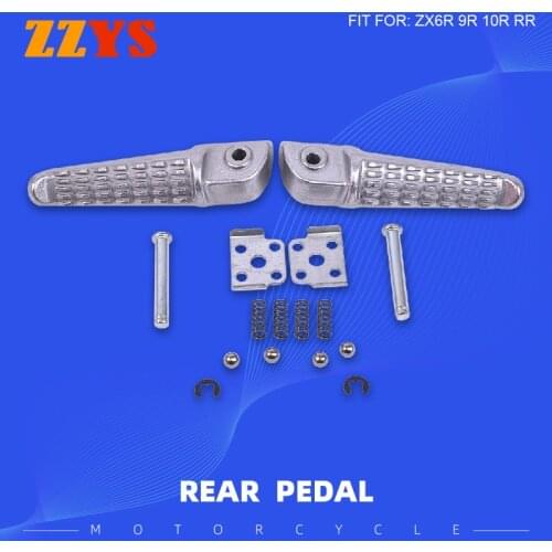 Motorcycle Rear Footrest Pedal For Kawasaki ZX6R ZX9R ZX10R ZX-6R ZX-9R ZX-10R ZX-6RR ZX-9RR ZX-10RR Foot Rests Pedals Pegs