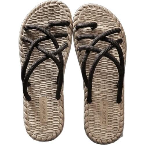 Mens Sandals 2021 Male Personality Outside Woven Casual Wear Slippers And Trend Of Antiskid Beach Shoes