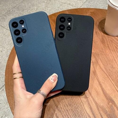 Soft Silicone Case For Samsung Galaxy A52 A72 A32 A22 5G A51 A71 4G A42 A02 A12 M02 M51 Quantum 2 S20 S21 FE Matte Slim Cover