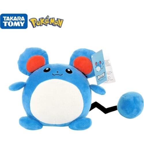 Original 23cm Pokemon marill マリル Plush Toy Cute Cartoon Pikachu Psyduck Plush Doll Big Doll Pillow Rag Doll Child Birthday Gift