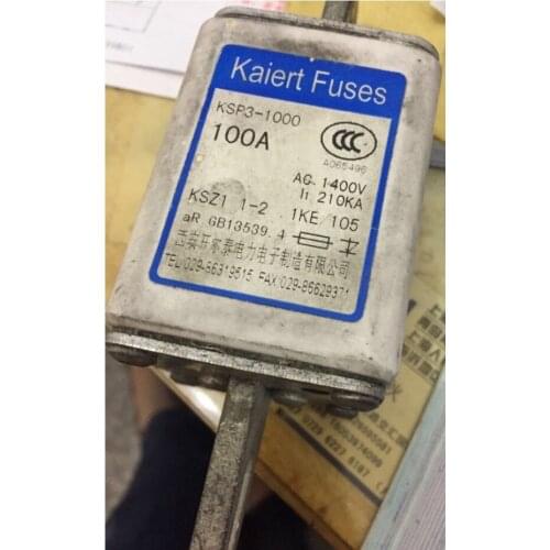 Fuses: KSP3-1000 100A 1400V KSZ1 1-2 aR / KSP2-800A 690VAC aR