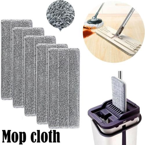 Self-Wash Scratch Replacement Mop Cloth Head Pad Flat Reusable Microfiber Pad Home Window Kitchen Mop Sweeper Broom Clean Tools