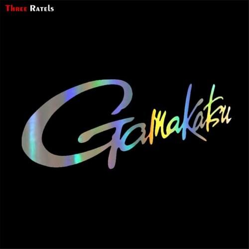 Three Ratels FTZ-231 Cool Personality Fun Car Stickers GAMAKAKU Outdoor Sports Fishing Car Styling Stickers