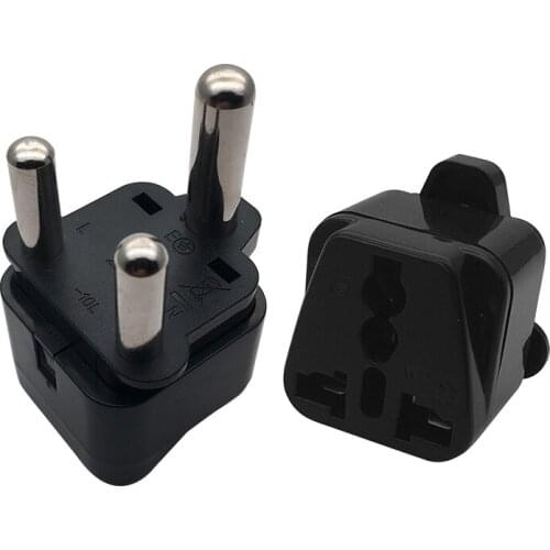 Universal UK USA Europe AU RU to Ture South Africa Big 15A 250V 3 Pin Travel AC Power Plug Adapter Type M Plug
