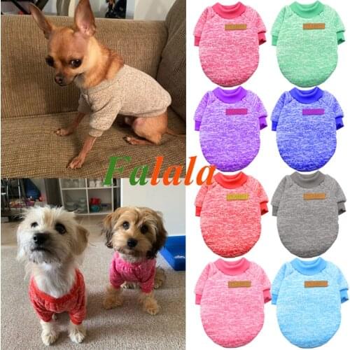 Winter Warm Dog Clothes For Small Dogs Soft Pet Dog Sweater Clothing For Dog Chihuahua Clothes Classic Pet Outfit Ropa Perro