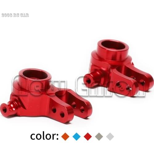 1/10 #6837 Left&Right Aluminum Steering Blocks Hub Carrier 2P For RC Traxxas Slash 4x4 Rustler Stampede Upgrade Parts