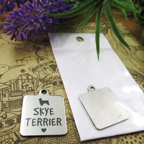 20pcs--"Skye Terrier"stainless steel charms more style for choosing DIY Charms pendants for necklace