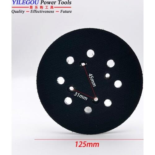 125mm 8 Hole Sanding Pad, 5" x 8 Hole Grinder Disc 5 inches Abrasive Pad, Polishing Disc, Polishing Plate For Woodworking Sander