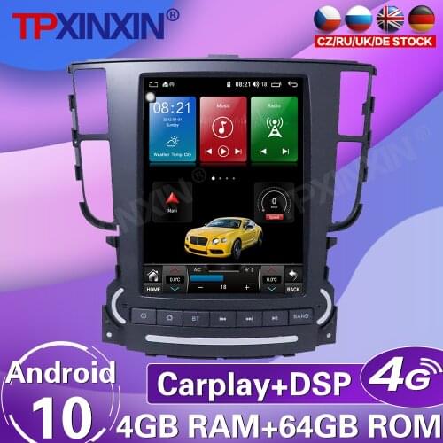 4+64G For Acura TL 2006-2018 Android10.0 Tesla big Screen Car Stereo Tape Recorder Multimedia Player GPS Navigation Carplay DSP