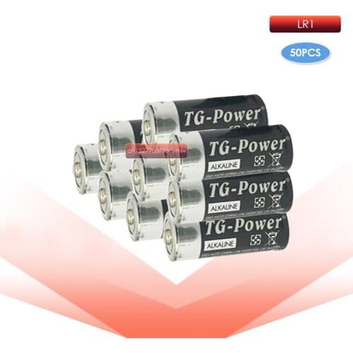 50pcs Alkaline battery 1.5v dry battery model LR1 N battery AM5 15A 910A sperker/bluetooth/players battery