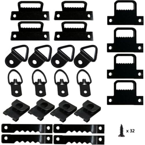 56pcs/set Photo Picture Frame Hanging Kit Heavy Duty Serrated Hanger Hardware For Wall Mounting Photo Frame Hook, Picture Hook