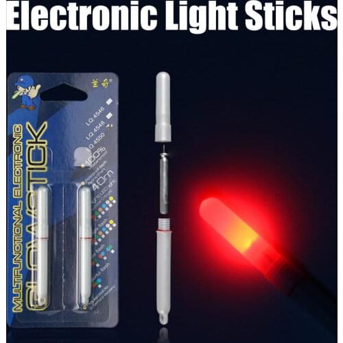 6PCS Night Fishing Float Rod Light Electronic Fishing Light Sticks Water Proof Fishing Gathering Glow Lamp