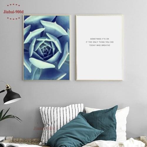 900D Posters And Prints Wall Art Canvas Painting Wall Pictures For Living Room Nordic Cactus Decoration NOR025