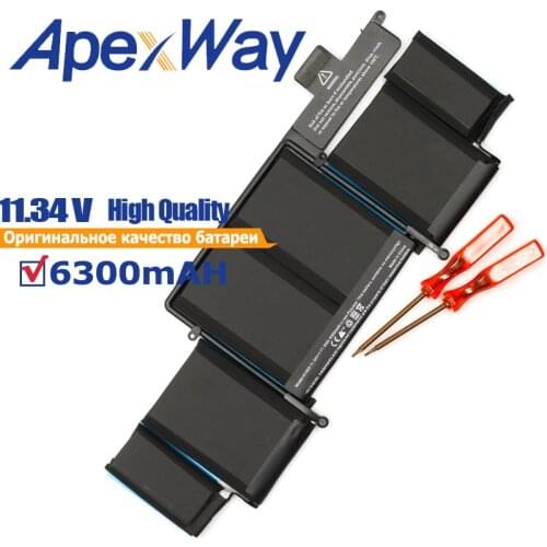 ApexWay 11.34V 71.8WH A1493 laptop battery for Apple MacBook pro Retina 13" A1502 ( 2013 2014 years )