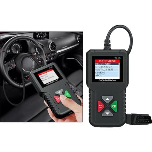 Car Check Engine Fault Diagnostic Tool Machine 12V Support 9 Languages w/ Cord