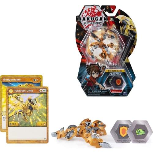 Bakugan Battle Planet BBP Battle Toys Dinosaur Eggs Ultra PYRAVIAN Deformable Action Figure Model Boy Gifts