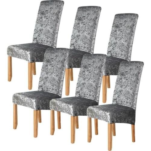 Large Extra Home Seat Velvet Chair Cover Dining Spandex Chair Large Slipcover 2021 Fashion Hotel Solid Elastic Chair Cover D30