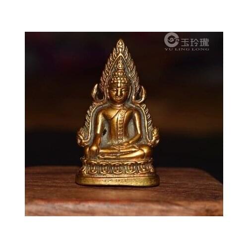 Bronze statue of Thailand successful Buddha antique