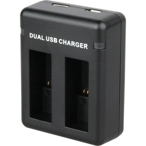 For GoPro HERO 9 Battery Charger Micro USB Type-C Dual Battery Pack Charger 2 Ways Smart Charging Dock for Gopro Hero 9 Black