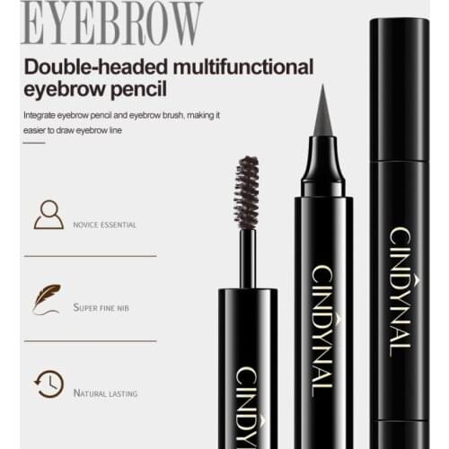 Double-headed Eyebrow Cream Enhancers Waterproof Long-lasting Air-cushion Dye Eye Brows Gel Tinted Eyebrows Tint Makeup TSLM1