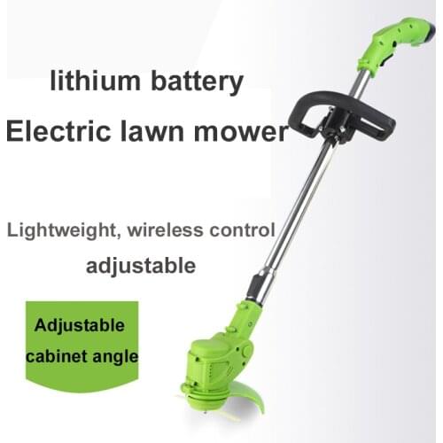 Electric Lawn Mower Lithium Battery Lawn Mower Weeder Mini Home Lawn Machine Portable Weeding Artifact GCJ00