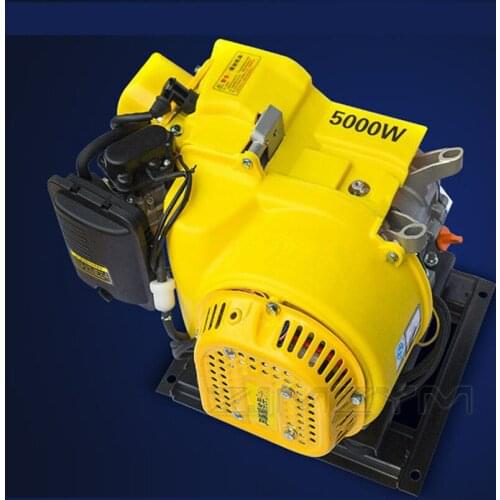 5kw Free Installation Electric Tricycle Car Range Extender 48v/60v/72v permanent magnet motor Gasoline Generator Low Noise