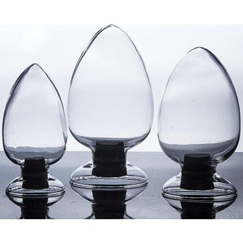 125ml 250ml 500ml Conical seed bottle Glass sample bottle Display bottle containing plug free shipping