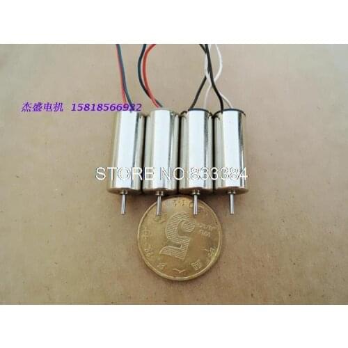 HOT!! 20pcs 8.5*20mm 3.7V 200mA 43000-45000RPM strong magnetic dc coreless motor High quality