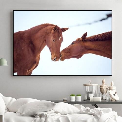 Canvas Art Painting Animal Print Horse Poster Modern Decoration Home Decor Wall Pictures for Living Room Animal Wall Print