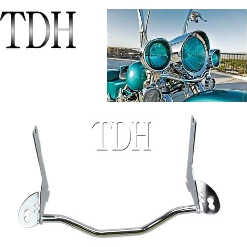 Motorcycle Fog Light Spotlight Mount Bracket Auxiliary Passing Lamp Support Holder for Harley Touring Road King 68712-94A