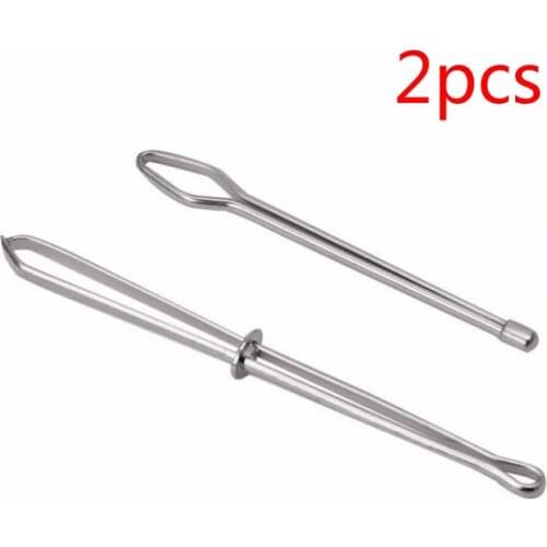 2pcs Stainless Elastic Band/Rope Wearing Threading Guide Forward Device Tool For Wear Rope Threading Needle DIY Sewing Tool