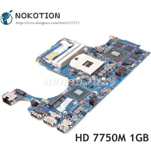 NOKOTION For HP 15-3200 15-3000 Laptop Motherboard HM76 DDR3 HD7750M 1GB 679814-001 6050A2489301-MB-A02 Main Board