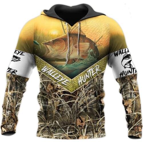 Fashionable and cool gecko fishing 3D full body printing mens luxury Hoodie clothes Unisex Sweatshirt zipper Pullover