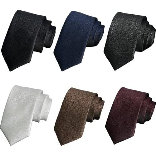 Men’s Skinny 6CM Tie Jacquard Woven Necktie Wedding Party Business Neck Ties