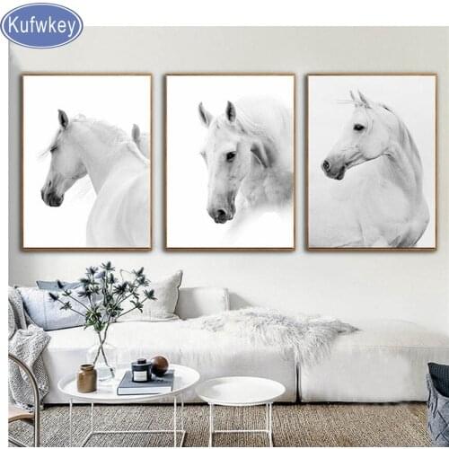 Full square Diamond Embroidery,White horse,diy Diamond Painting 3pcs,set,Cross Stitch kits,3D,Diamond Mosaic,wedding Decoration