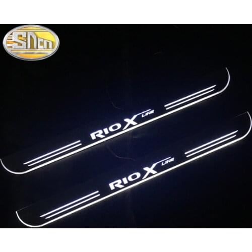 LED Door Sill Scuff Plate for Kia Ceed K2 Rio X-line Cerato K3 K5 KX5 Sportage Picanto Soul Grand Canival Dynamic Light Pedal