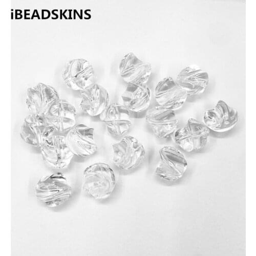 New arrival! (choose size) Clear acrylic Irregular twist shape beads for Necklace,Earrings parts,hand Made Jewelry DIY