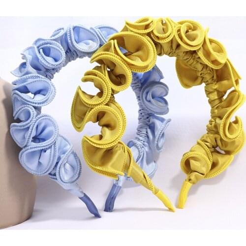 Haimeikang Fresh Fashion Head Hoop Bezel Rims Women Ladies High-end Fabric Headwear Pressure Hair Headband Hair Accessories