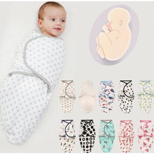 Newborn Baby Swaddle Wrap Baby Parisarc Cotton Soft Infant Baby Sleeping Bag Envelope Summer Sleepsack for children toddler