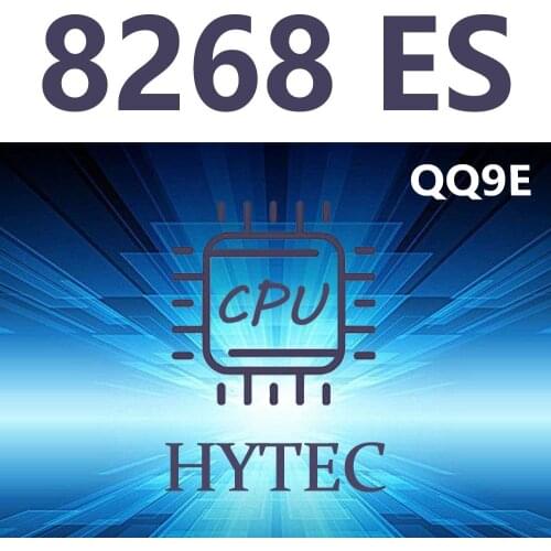 Intel Xeon Platinum 8268 ES QQ9E 2.6GHz 24Core 48Thread 33MB 205W LGA3647 CPU Processor