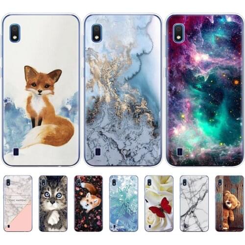 Case For Samsung A10 Case cover Soft Silicone Phone coque on For Samsung Galaxy A10 A 10 SM-A105F A105 A105F cartoon coqa
