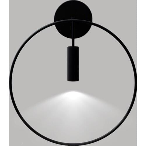 Modern minimalist line wall lamp Spanish designer personality restaurant corridor wall lamp