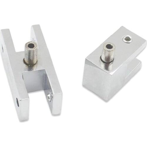 Steel rope glass single double clip 1.2-2mm wire hanging glass clip Square fixed clip