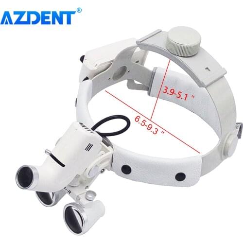 Dental LED Headlight Headband Loupe and Light LED Binocular Loupes 3.5X-R Ajustable Dentistry Tools