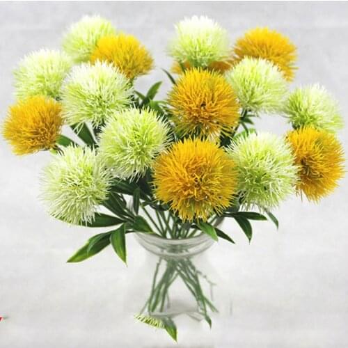 1PCS Beautiful Artificial flowers dandelion Plastic Flower Wedding Home Decoration Valentines Day Decor wedding decoration@5