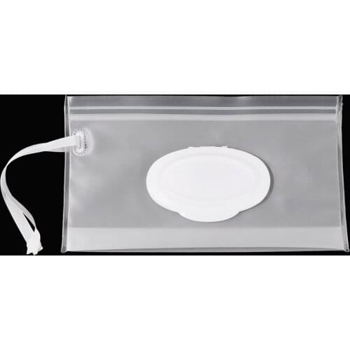 1Pc Reusable Eco-Friendly Wet Wipes Bag Easy-carry Napkin Storage Pouch Mask Case Reusable Clamshell Box Cleaning Supplies