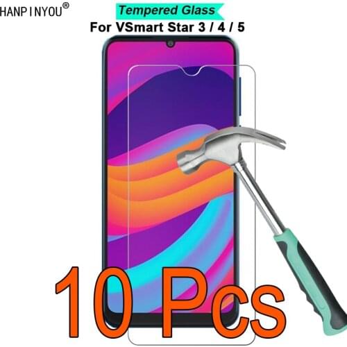 10 Pcs/Lot For VSmart Star 3 Star3 6.09" 9H Hardness 2.5D Toughened Tempered Glass Film Screen Protector Protect Guard