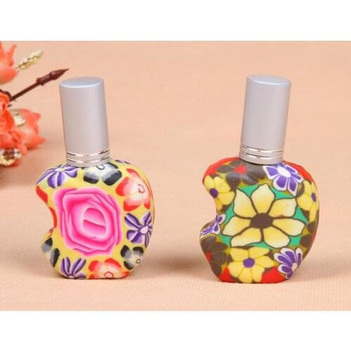 15ml polymer clay bottle, travel refillable empty atomiser spray perfume bottle,perfume container LX4256