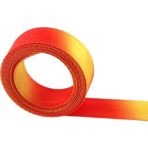 20mm(3/4'') Colorful Red and Yellow Ribbon Stripe Webbing Fabric Belt Canvas Webbings for Bags Backpacks Clothes Accessories